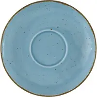 Lubiana Untertasse, Serie Aida, türkis, braun gesprenkelt, Ø 160 mm