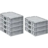 Proregal Spar Set 7x Eurobox Nextgen Portable HxBxT 135 x 40 x 60 cm 23 Liter Eurobehälter Transportbox Transportbehälter Stapelbehälter