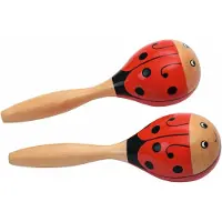 Goki Wood Maracas: Marienkäfer 10.5 cm