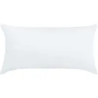 TRAUMSCHLAF Uni Feinbiber Kissenbezug Kissenbezug einzeln 65x100 cm | weiss - weiß
