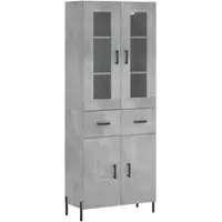 Helloshop26 - Buffet Sideboard Kommode Kleiderschrank Aufbewahrungsmöbel Organizer Küche Wohnzimmer Lounge hoch 69,5 x 34 x 180 cm 02_0034694
