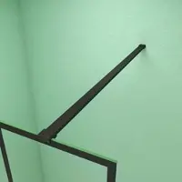 Duschparadies 90cm Stabilisator Für 6-8mm Glas Walk In Dusche Schwarz