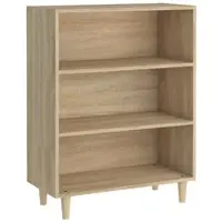 Helloshop26 - Buffet Sideboard Kommode Kleiderschrank Aufbewahrungsmöbel Organizer Küche Wohnzimmer Sonoma-Eiche 69,5 x 32,5 x 90 02_0031626