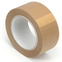 KK Verpackungen 2 Rollen Papier-Klebeband umweltfreundliches Paketband Packband 50mm x 50m 130my braun