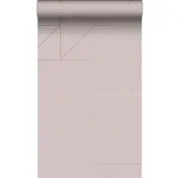 Origin Luxury Wallcoverings Tapete Grafische Linien Altrosa Und Gold 53 Cm X 1005 Cm 347721
