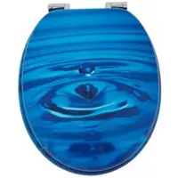SINOBATH WC-Sitz mit Absenk-Automatik Wassertropfen