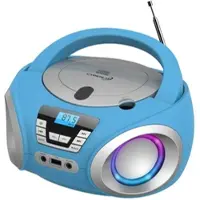 Cyberlux CL-900 CD-Player mit LED-Discolichter CD/MP3/USB Radio Blau