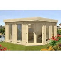 FinnTherm Gartensauna Magnus-70 Naturbelassen 406 cm x 406 cm