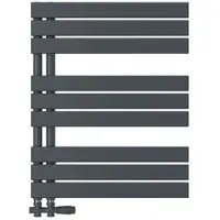 Emke Badheizkörper 76x60cm 503W Anthrazit Handtuchwärmer für Badezimmer Handtuchtrockner