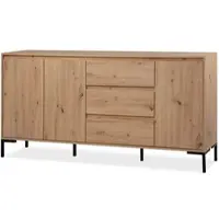 Furn.Design Sideboard "Bastia" in Artisan Eiche Kommode mit 3 Türen und 3 Schubladen 179 x 87 cm