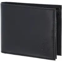 OXMOX Leder Geldbörse Leather RFID Protect Querscheinbörse Freedom Anchor Embossed Black schwarz