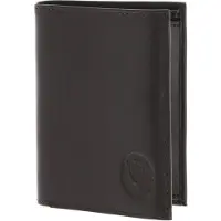 OXMOX Leder Geldbörse Leather RFID Protect Kombibörse Freedom Lion Embossed Brown dunkelbraun