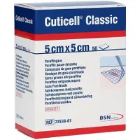 Bsn Medical Cuticell Classic Paraffingaze, 5 x 5 cm, steril 50 St