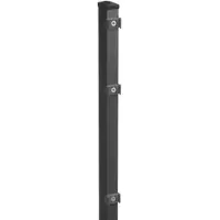 MR-Zaun Pfosten anthrazit RAL 7016 zum Einbetonieren, Klemmhalter, Anthrazitgrau, 1.230 mm