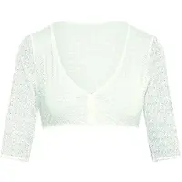 Susa Dirndlbluse in Weiß - 40