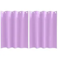 vidaXL Verdunkelungs-Vorhänge mit Ringen 2 pcs Lila 140 x 140 cm