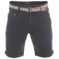 Riverso Kurze Hosen Herren Chino Shorts Kurz mit Gürtel RIVKlaas Regular Fit Regular Fit Grau W 40
