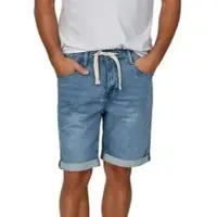 Riverso Jeans Shorts Herren Stretch Kurz Kordelzug Regular Fit RIVPaul Regular Fit Blau W 33