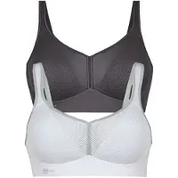 Anita Sport BH mit Schale air control DeltaPad in Weiss anthrazit | Gr.: 75C