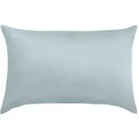TRAUMSCHLAF Uni Feinbiber Kissenbezug Kissenbezug einzeln 40x60 cm | hellblau - blau