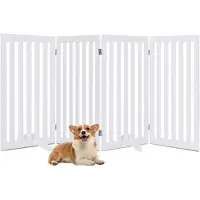 Coast Barrier Dogs 89 cm hoch 4 Panels Sicherheit Zaun Holz Kind faltbar (Weiß Erweiterung)