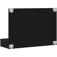 vidaXL Spiegelschrank Schwarz Eichen-Optik 90 x 31,5 x 62 cm