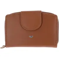 Golden Head Leder Geldbörse Polo RFID Protect Damenbörse mit RV 3319 Cognac braun