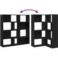 vidaXL Kleiderschrank 2 pcs Schwarz Eichen-Optik 85 x 85 x 140 cm