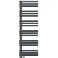 Emke Elektrischer Badheizkörper, 1740x600mm - Anthrazit Ovalrohr-Handtuchtrockner
