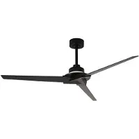 Mantra-Iluminacion LED-Deckenventilator Brisa Mini schwarz/holz leise - Mantra , Brisa Mini, dimmbar, Schwarz, für Wohnzimmer, Holz, Modern