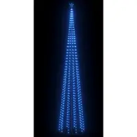 vidaXL Weihnachtsbaum Kegelform 752 LEDs Deko Blau 160x500 cm