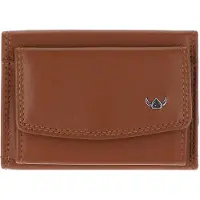 Golden Head Leder Geldbörse Polo RFID Protect Minischeintasche 1314 Cognac braun