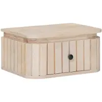 vidaXL Handgefertigter Nachttisch Weiß 40 x 30 x 20 cm 42020109