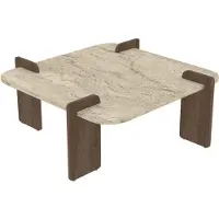 CALICOSY - Couchtisch mit quadratischer platte L90 cm ORIGIN
