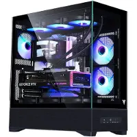 ITek SHOWBUI 37B, Tower, PC, Schwarz, ATX, micro ATX, Mini-ITX, Metall, Gaming