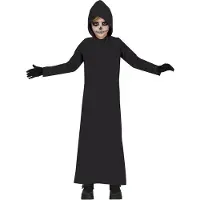 Guirca Schwarze Dämonen Robe für Kinder