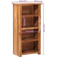 vidaXL Bücherregal 50x30x100 cm Massivholz Palisander