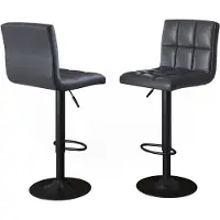 Vicco Barhocker 2er Set Sena Grau/Schwarz 42 x 94 cm, Model 60552