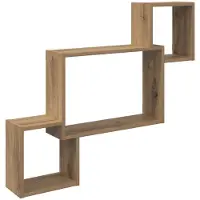 vidaXL Wandregal Wandhalterung Artisan-Eiche 91,5 x 15 x 76 cm
