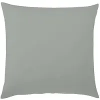 TRAUMSCHLAF Uni Feinbiber Kissenbezug Kissenbezug einzeln 80x80 cm | grau - grau