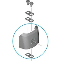 Shimano Unteres Gehäuse E-BIKE SYSTEMS Akkuhalter BM-EN600 - ca. 122 g.