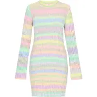 Mymo Kleid Frauen Limetten-Mehrfarbig
