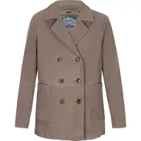Dreimaster Jacke Frauen taupe grau