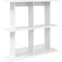 vidaXL Wandregal Wandhalterung Weiß 80 x 20 x 75 cm Holzwerkstoff