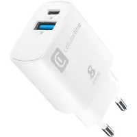 Cellularline ACHSM2USBPD25WSMLW, Drinnen, AC, 12 V, Weiß