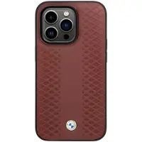 BMW Bmhcp14l22rfgr Iphone 14 Pro 6.1 Leather Diamond Pattern Handyhülle