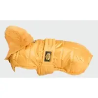 Fashion Dog Hunde-Steppmantel mit Abnehmbarer Kapuze Ocker-Gelb 36 cm