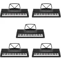 Gear4Music MK-1000 54-Tasten Portable Keyboard von 5er Pack