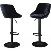 Vicco Barhocker 2er Set Sena Schwarz 38.5 x 84 cm, Model 59822