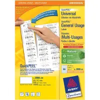 Avery Zweckform Universal-Etiketten 3666-200, ultragrip, 38 x 21,2 mm, 13000 + 1300 Stück